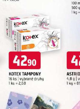 KOTEX TAMPONY