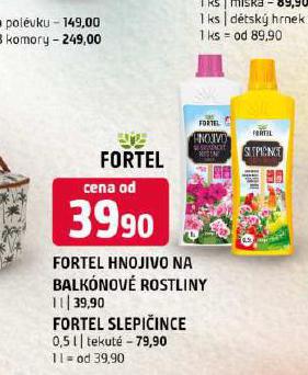 FORTEL HNOJIVO NA BALKONOV ROSTLINY