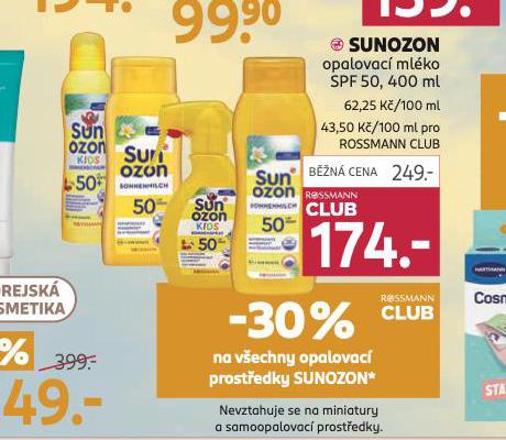 SUNOZON OPALOVAC MLKO
