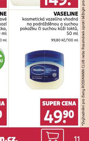 VASELINE KOSMETICK VAZELNA