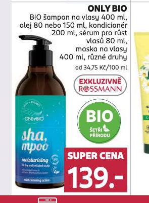 ONLY BIO AMPON, KONDICIONER, SRUM, MASKA