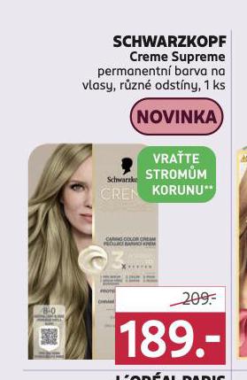 SCHWARZKOPF PERMANENTN BARVA NA VLASY