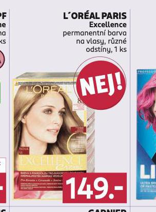 LOREAL PARIS EXCELLENCE PERMANENTN BARVA NA VLASY