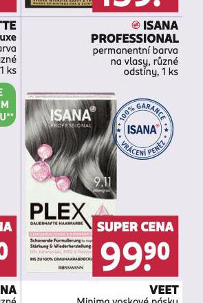 ISANA PROFESSIONAL PERMANENTN BARVA NA VLASY
