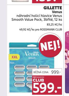 GILLETTE VENUS NHRADN HLAVICE