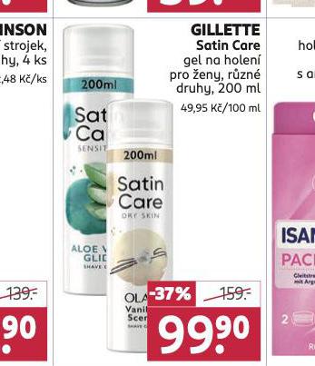 GILLETTE SATIN CARE GEL NA HOLEN