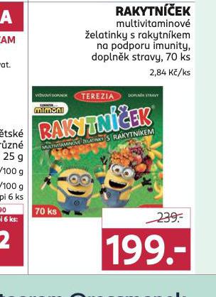 RAKYTNEK MULTIVITAMNOV ELATINKY S RAKYTNKEM