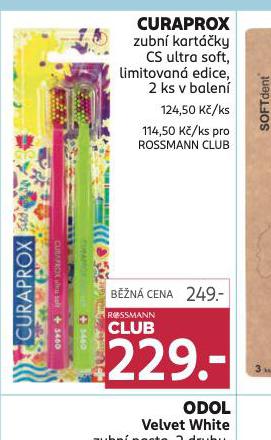CURAPROX ZUBN KARTKY