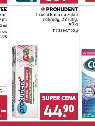 PROKUDENT FIXAN KRM NA ZUBN NHRADY