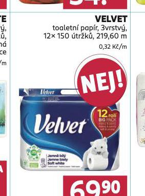 VELVET TOALETN PAPR