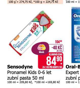 SENSODYNE KIDS DTSK ZUBN PASTA