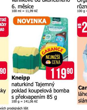 KNEIPP NATURKIND TAJEMN POKLAD KOUPELOV BOMBA