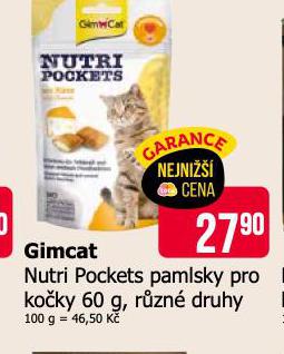 GIMCAT NUTRI POCKETS PAMLSKY PRO KOKY