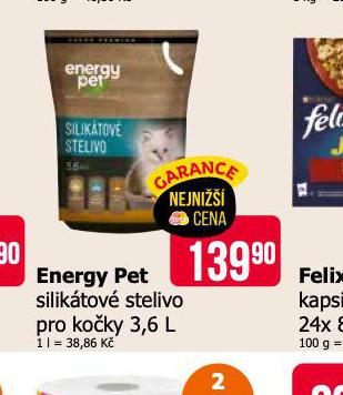 ENERGY PET SILIKTOV STELIVO PRO KOKY