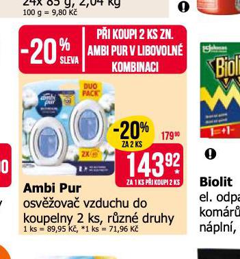 AMBIPUR OSV̎OVA VZDUCHU DO KOUPELNY