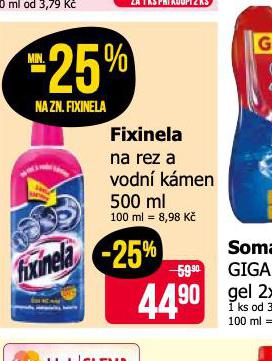 FIXINELA NA REZ A VODN KMEN