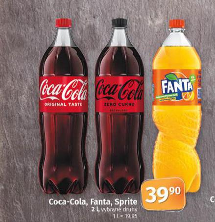 COCA COLA, FANTA, SPRITE