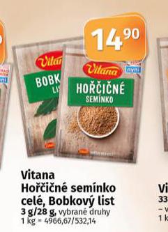 VITANA BOBKOV LIST
