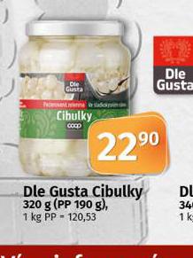 DLE GUSTA CIBULKY