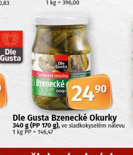DLE GUSTA BZENECK OKURKY