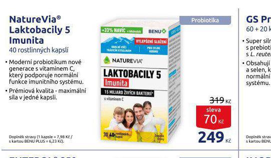 NATUREVIA LAKTOBACILY 5 IMUNITA