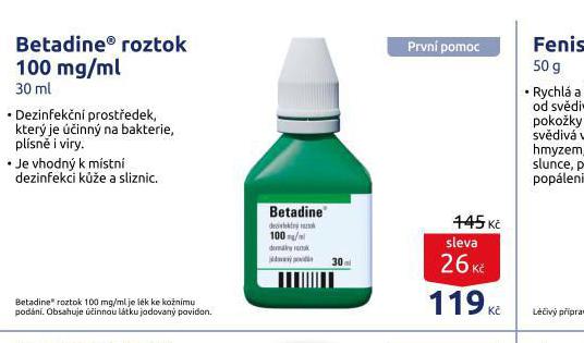 BETADINE ROZTOK
