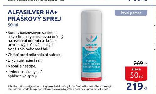 ALFASILVER HA+ PRKOV SPREJ
