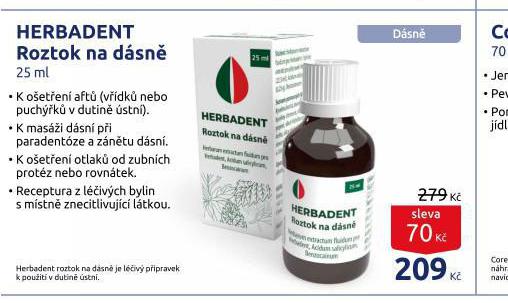 HERBADENT ROZTOK NA DSN