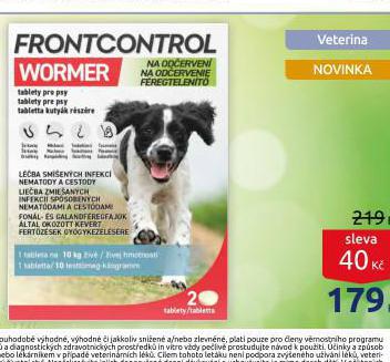FRONTCONTROL WORMER TABLETY PRO PSY 10 KG