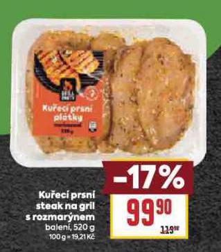 KUEC PRSN STEAK NA GRIL S ROZMARNEM