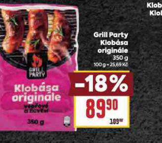 GRILL PARTY KLOBSA ORIGINALE