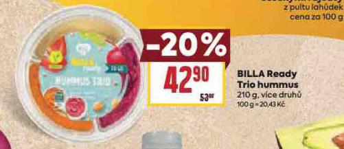 BILLA READY TRIO HUMMUS