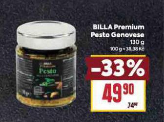 BILLA PREMIUM PESTO GENOVESE