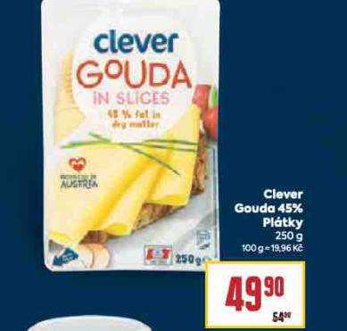 CLEVER GOUDA 45% PLTKY