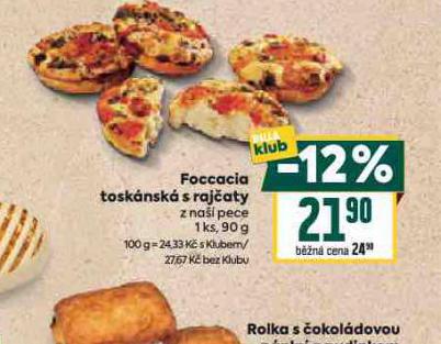 FOCCACIA TOSKNSK S RAJATY