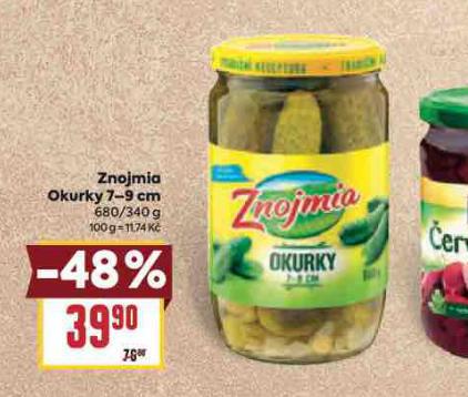 ZNOJMIA OKURKY 7-9 CM