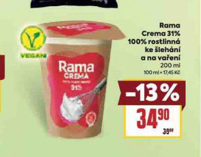 RAMA CREMA 31% 100% ROSTLINN KE LEHN A NA VAEN
