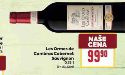 LES ORMES DE CAMBRAS CABERNET SUAVIGNON