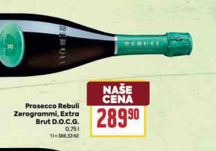 PROSECCO REBULI ZEROGRAMMI, EXTRA BRUT D.O.C.G.