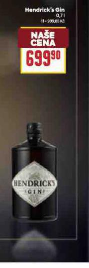 HENDRICKS GIN