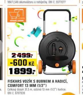 FISKARS VOZK S BUBNEM A HADIC