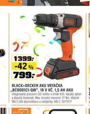 BLACK + DECKER AKU VRTAKA