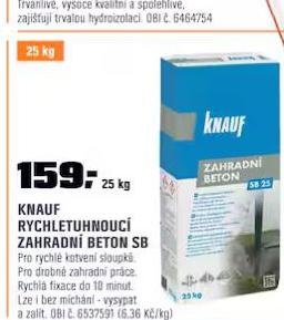 KNAUF RYCHLETUHNOUC ZAHRADN BETON