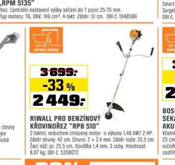RIWALL PRO BENZNOV KOVINOEZ