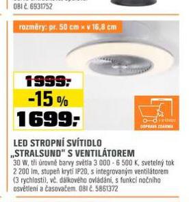 LED STROPN SVTIDLO