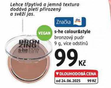 S-HE COLOUR&STYLE BRONZOV PUDR
