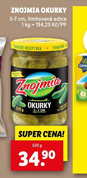 ZNOJMIA OKURKY
