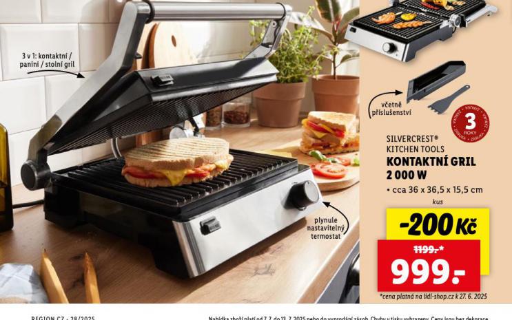 KONTAKTN GRIL 2000 W