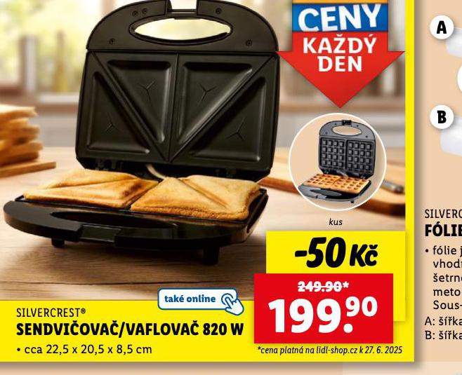 SENDVIOVA / VAFLOVA 820 W