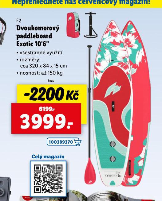 DVOUKOMOROV PADDLEBOARD EXOTIC 10,6"